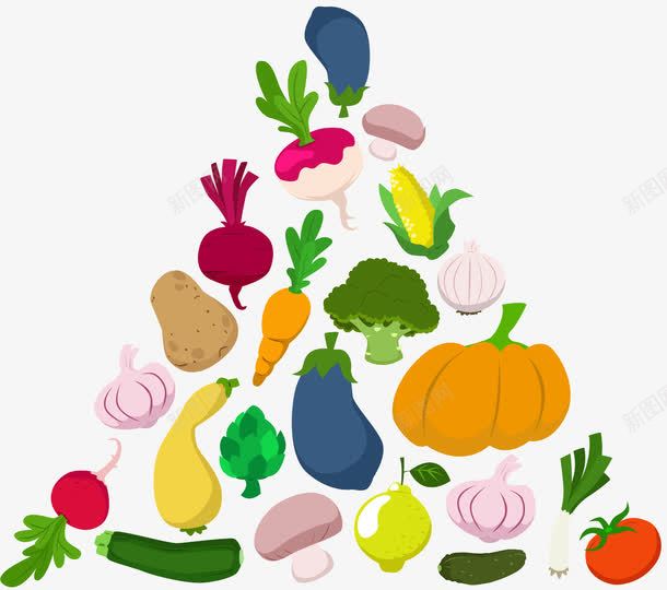 素食文化png免抠素材_新图网 https://ixintu.com 卡通 素食文化 蔬菜 食物