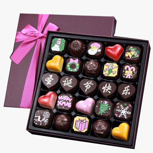 巧克力盒装psd免抠素材_新图网 https://ixintu.com 巧克力 盒装设计 节日 装饰