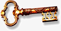 古铜色古典钥匙素材