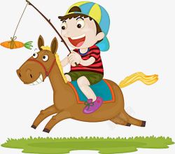 骑马的男孩骑马的小男孩高清图片