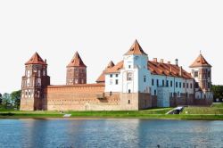 河边城堡城堡建筑高清图片