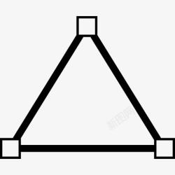 几何外形三角标图标高清图片