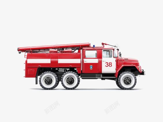 消防卡车png免抠素材_新图网 https://ixintu.com 卡通卡车 手绘卡车 救生车 消防车