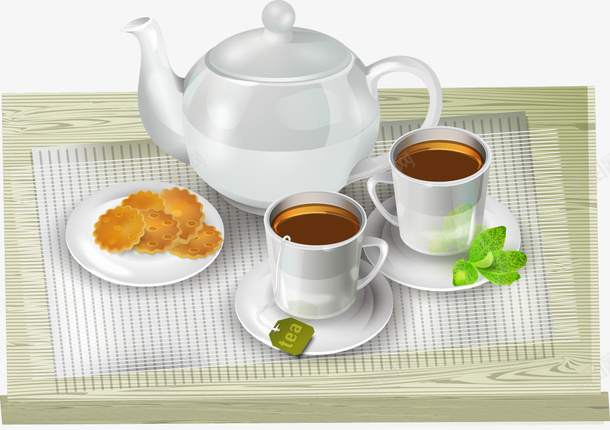 茶杯矢量图eps免抠素材_新图网 https://ixintu.com 免费矢量下载 茶具 茶壶 茶杯 矢量图