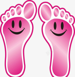 脚板之微笑粉色脚板高清图片
