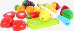 彩色水果蔬菜刀具素材
