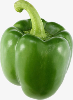 个头大绿色甜椒高清图片