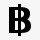 baht货币标志泰铢SimpleBl图标高清图片