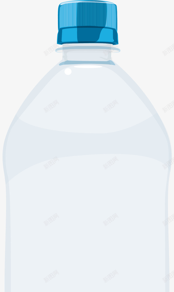 蓝盖水瓶子矢量图ai_新图网 https://ixintu.com 包装材料 包装材料盒 包装材料矢量 商用包装材料 塑料包装材料 蓝盖水瓶子 金属包装材料 矢量图