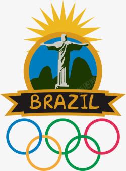 巴西里约奥运会装饰标志素材