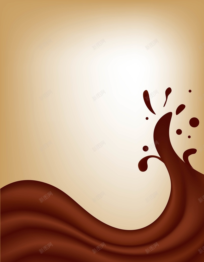 矢量美食流动巧克力酱背景ai设计背景_新图网 https://ixintu.com 咖色 巧克力 巧克力酱 棕色 流动 矢量 美食 背景 矢量图