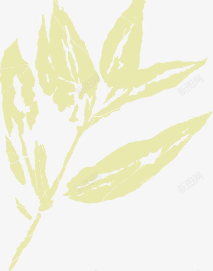 叶子png免抠素材_新图网 https://ixintu.com 印象 插画 树叶 黄色