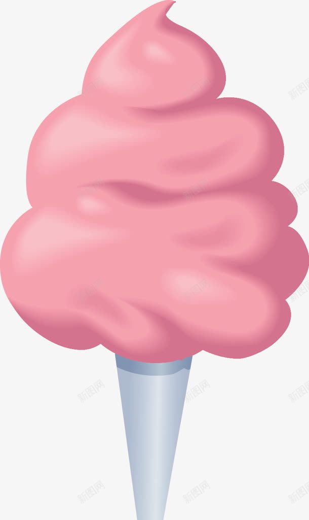 卡通棉花糖png免抠素材_新图网 https://ixintu.com 冰淇淋 粉色 美食