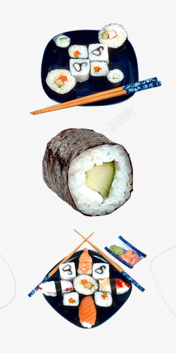 可口香芋卷美食可口的寿司卷饭料理高清图片