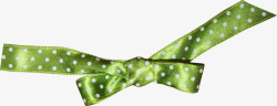 绿色花纹蝴蝶结素材