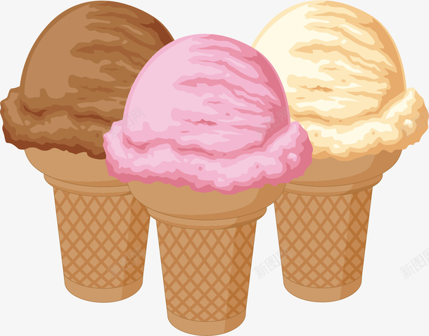 冰淇淋效果元素png免抠素材_新图网 https://ixintu.com 冰淇淋 效果 矢量素材 素材