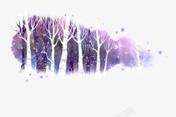 紫色树林背景素材