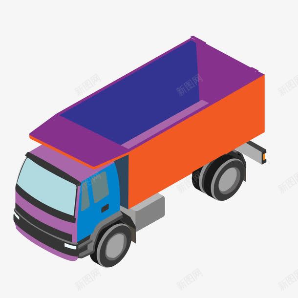 卡通货车车辆png免抠素材_新图网 https://ixintu.com 交通工具 彩色 货车 车辆设计 运输工具