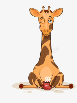 小鹿表情卡通可爱小动物装饰动物头像高清图片