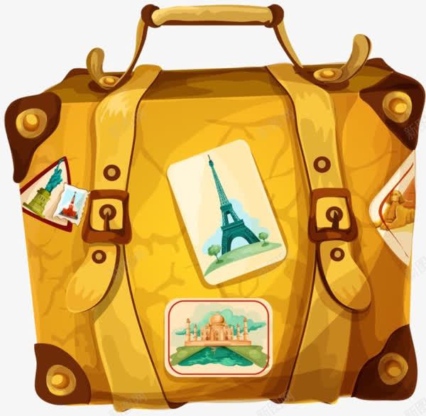 黄色手提包png免抠素材_新图网 https://ixintu.com 手提包 旅游包 行李包 黄色