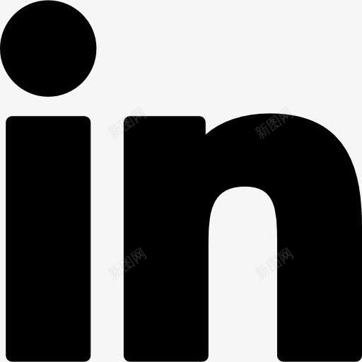 LinkedIn大标志图标png_新图网 https://ixintu.com 标志 标识 物联网 社交媒体 社交网络 链接