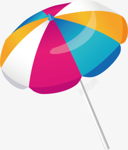 彩色的伞矢量图素材
