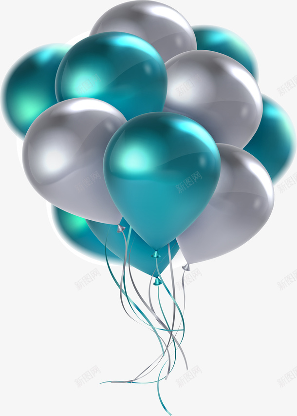 蓝色简约气球装饰图案png免抠素材_新图网 https://ixintu.com 免抠PNG 文艺 气球 清新 漂浮 简约 蓝色 装饰图案