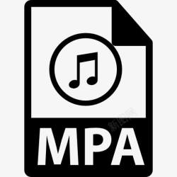 格式的音乐文件MPA文件格式图标高清图片
