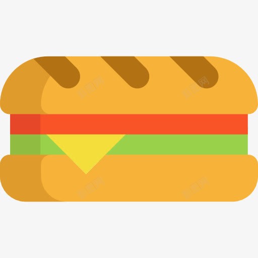 三明治图标png_新图网 https://ixintu.com 三明治 午餐 点心 面包 食品 食物和餐厅 餐