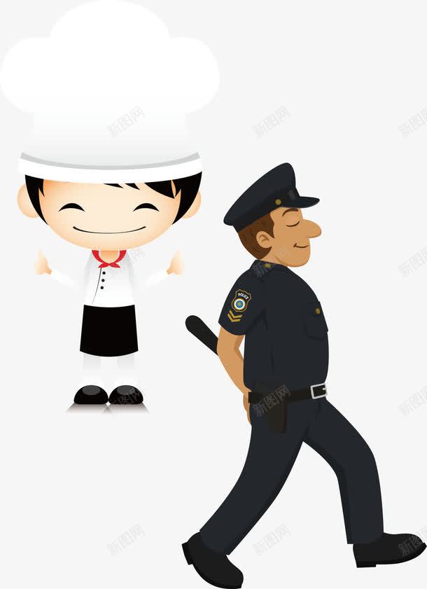 灵动报警png免抠素材_新图网 https://ixintu.com 110报警 警察扁平化人物