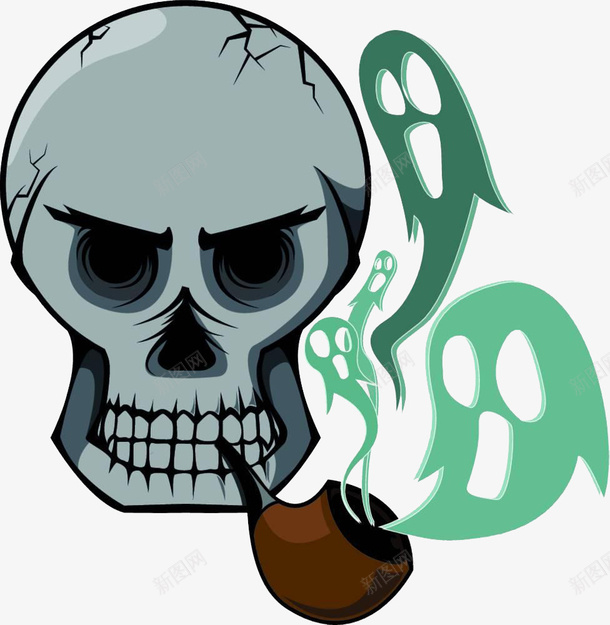 骷髅头叼烟png免抠素材_新图网 https://ixintu.com 叼烟 吸烟 吸烟有害健康广告 吸烟骷髅 骷髅 骷髅叼着烟 骷髅头吸烟