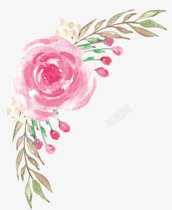 手绘花束素材