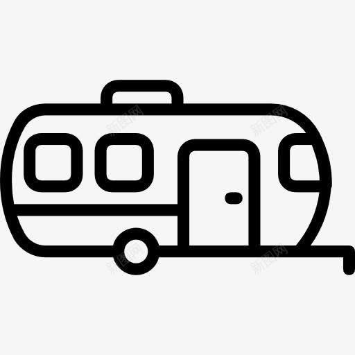 拖车图标png_新图网 https://ixintu.com 交通 夏天的假期 大篷车 拖车 运输和交付 运输车辆 露营