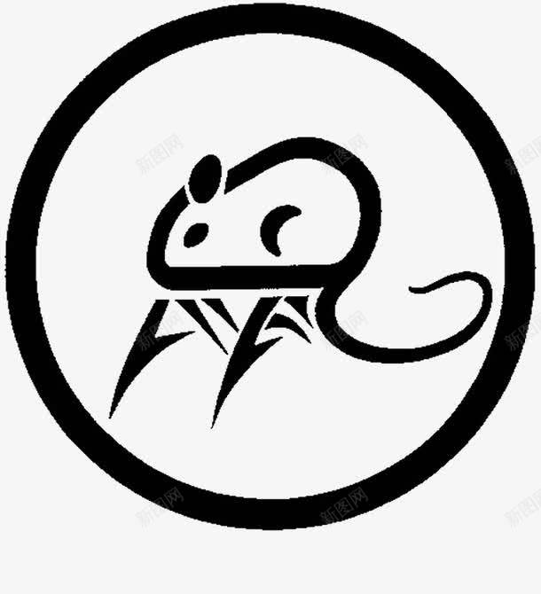 十二生肖鼠图标png_新图网 https://ixintu.com logo设计 创意 动物