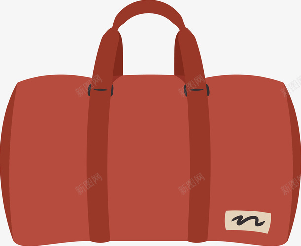 红色旅行包png免抠素材_新图网 https://ixintu.com 包 包包 卡通包 女包 手提包 提包 矢量女包 箱包 箱包皮具 背包