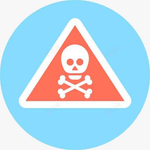危险图标png_新图网 https://ixintu.com 信令 医疗 危险 头骨 有毒 标志 死亡 毒药