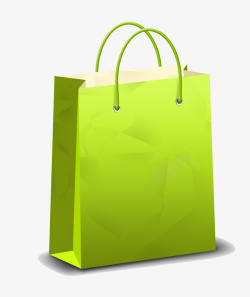 绿色购物袋素材