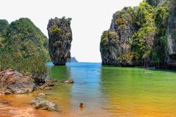 泰国景区攀牙湾泰国旅游攀牙湾高清图片