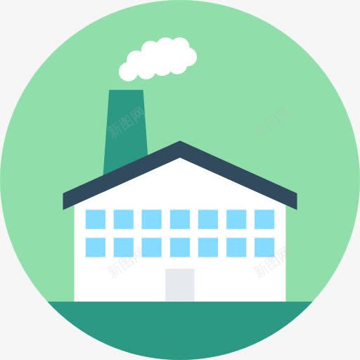 工厂图标png_新图网 https://ixintu.com 工业 工业污染 工厂 建筑 景观 污染