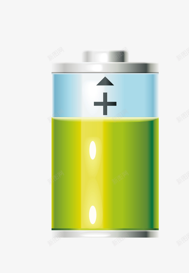 绿色卡通手绘电量条矢量图图标eps_新图网 https://ixintu.com 卡通手绘 图案图标 电池电量 电池进程 电量条 矢量图