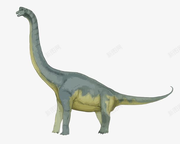 长颈龙png免抠素材_新图网 https://ixintu.com 侏罗纪 卡通 恐龙 手绘 长颈龙