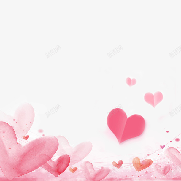 粉色爱心psd免抠素材_新图网 https://ixintu.com 可爱 唯美 唯美花朵 唯美鲜花 心形 粉色 粉色爱心 粉色鲜花 花朵 鲜花