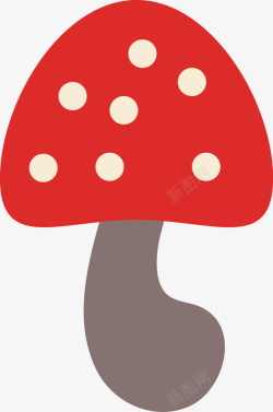 手绘蘑菇矢量图素材