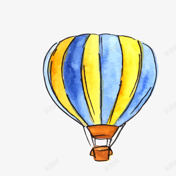 黄蓝色漂浮的气球矢量图ai免抠素材_新图网 https://ixintu.com 日常 橙色 气球 漂浮气球 蓝色 黄色 黄色气球 矢量图