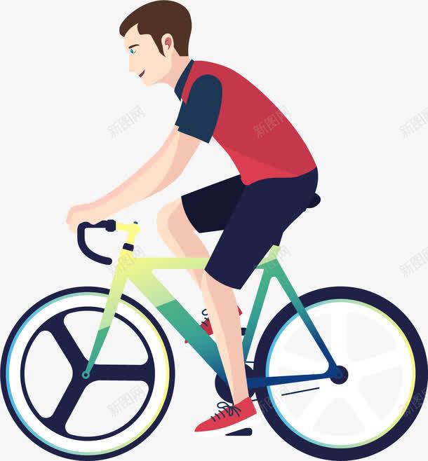 骑单车的人png免抠素材_新图网 https://ixintu.com 共享单车 卡通 绿色出行 脚踏车 自行车 自行车运动 骑自行车 骑行者 骑车