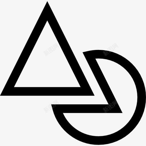 分图标png_新图网 https://ixintu.com 三角形 几何 图形工具 图形设计 圆形状
