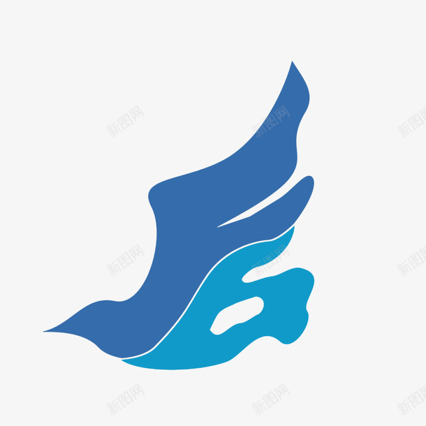 创意佛标志png免抠素材_新图网 https://ixintu.com 佛logo 佛标志 创意 简约 蓝色