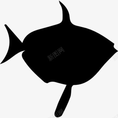 月鱼鱼形图标图标