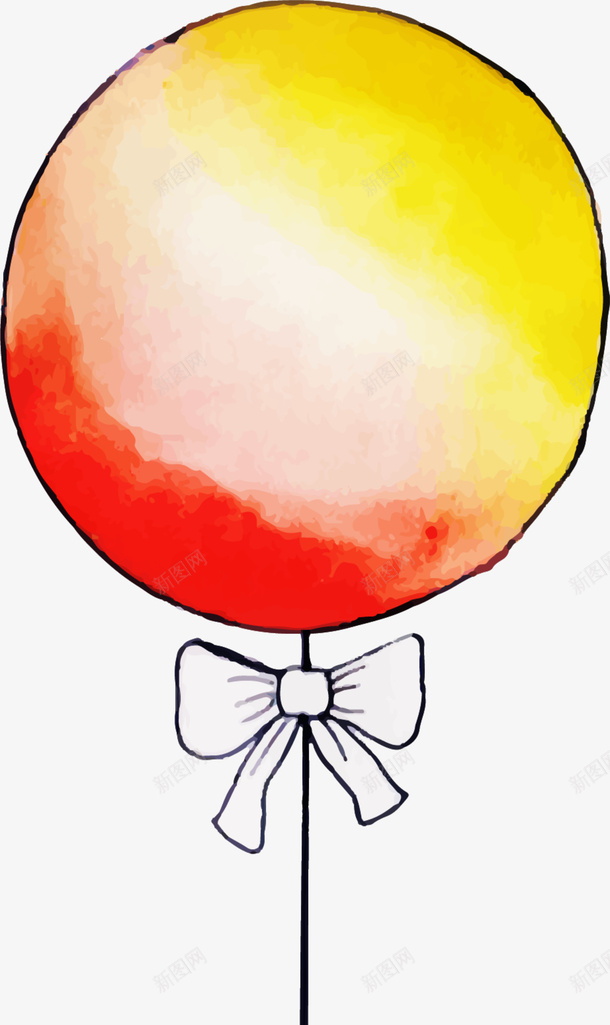 儿童节手绘美丽多彩气球png免抠素材_新图网 https://ixintu.com 儿童节 多彩气球 手绘气球 水彩 绘画 美丽气球