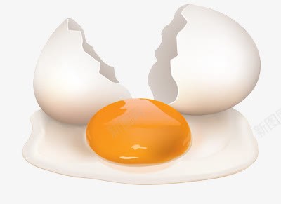白色鸡蛋壳新鲜蛋黄png免抠素材_新图网 https://ixintu.com 新鲜 白色 蛋壳 蛋黄